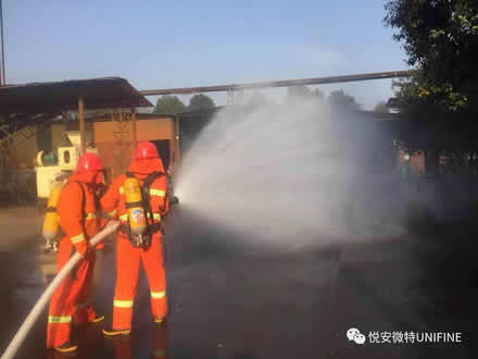 悅安公司微型消防站，為公司財(cái)產(chǎn)和員工生命安全保駕護(hù)航